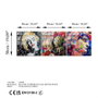 Wallity UV-857 Cuadro Decorativo de Vidrio Templado Multicolor 50 x 50 cm